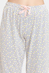 Rosaline Symmetry Knit Cotton Pyjama Set - Ocean Cavern — thumbnail 6
